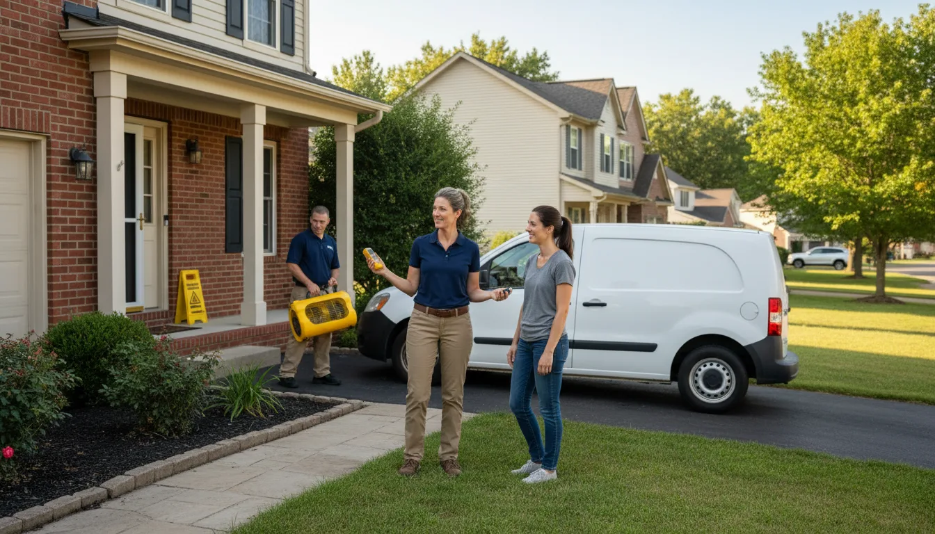Residential water damage restoration in Mcelhattan, PA